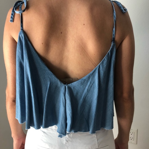 ZARA Trafaluc Denimware Bodysuit - Picture 2 of 2